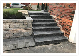 retaining wall stairs king 1