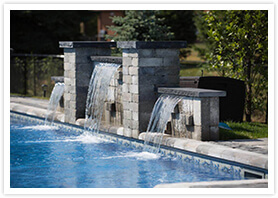 swimming pool waterfalls nobleton 1